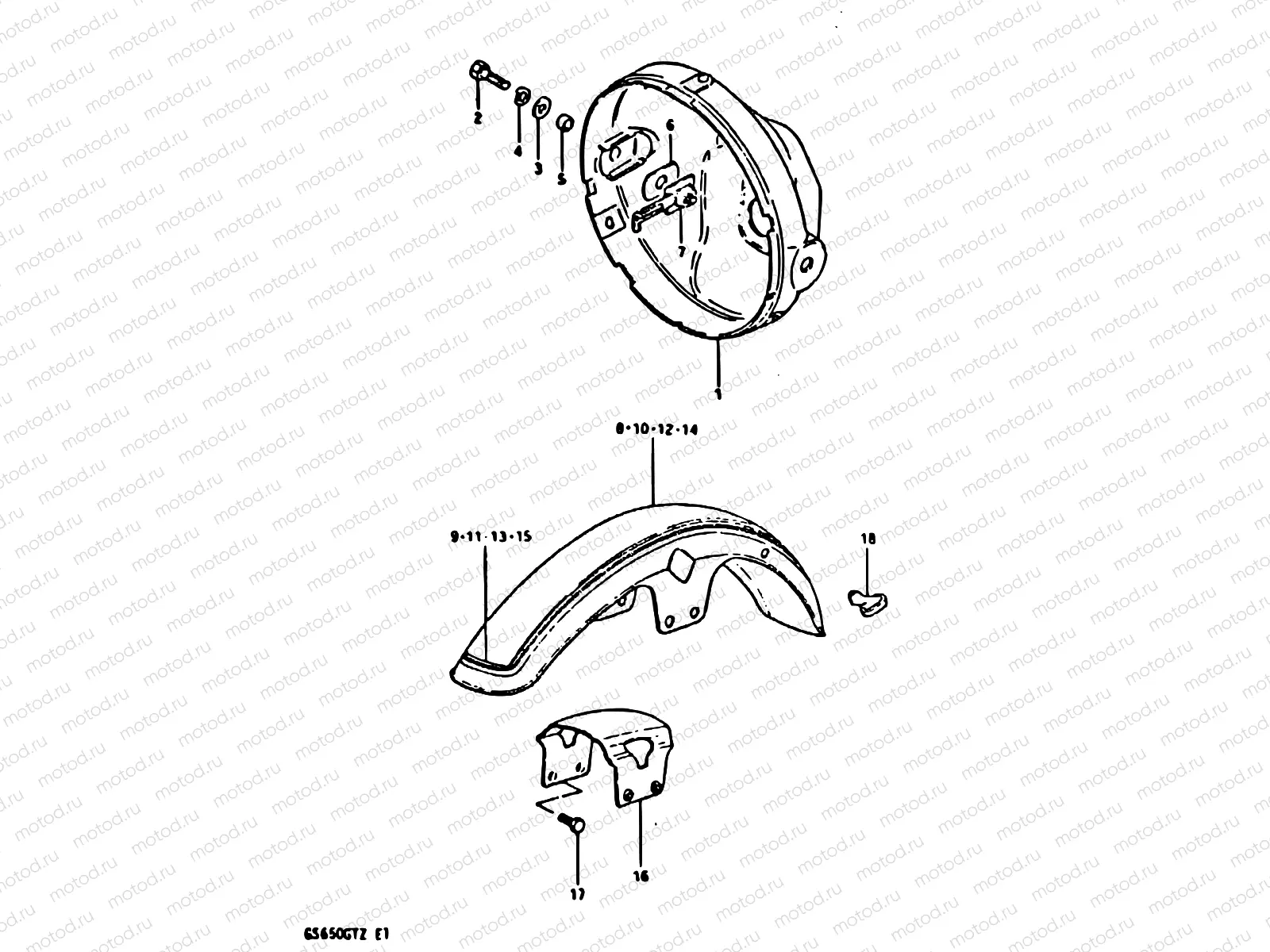 61 - HEADLAMP HOUSING - FRONT FENDER