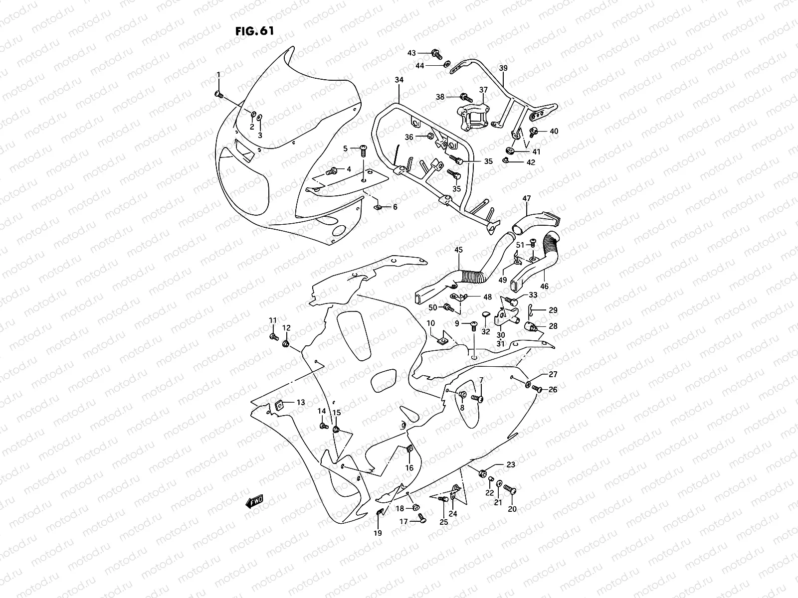 61 - INSTALLATION PARTS (MODEL N/P)
