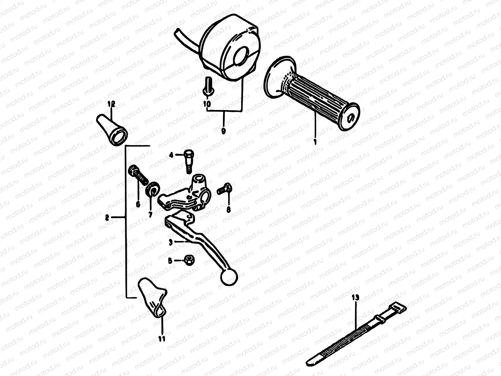 61 - LEFT HANDLE SWITCH (MODEL X E34)