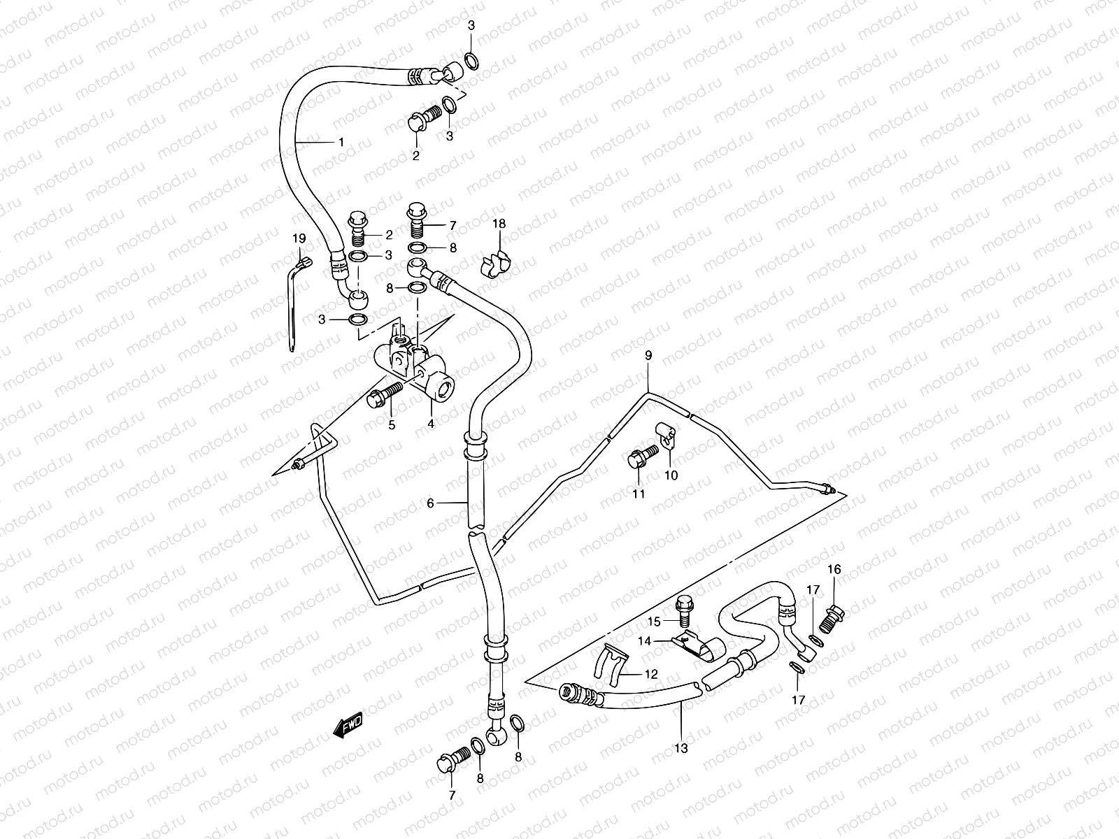 61 - REAR BRAKE HOSE