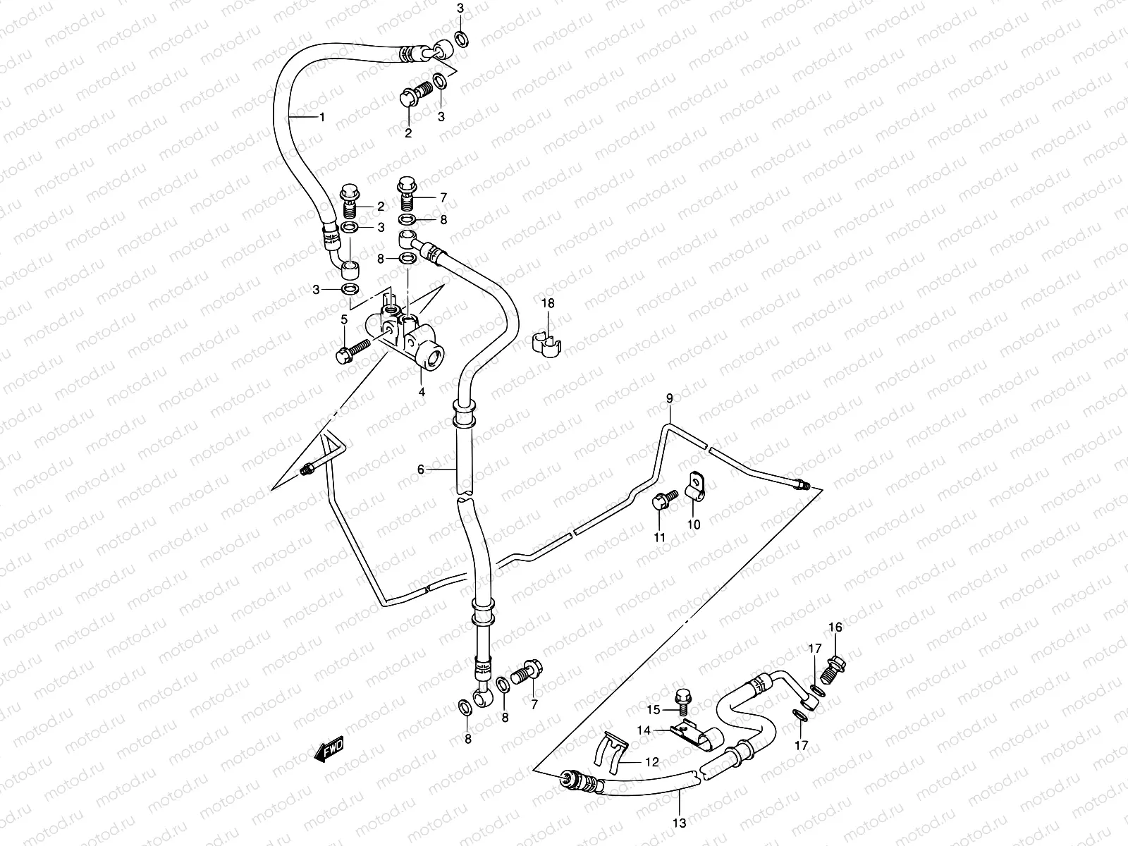 61 - REAR BRAKE HOSE