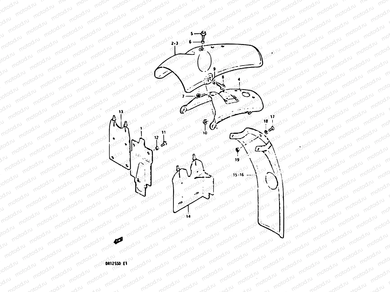 61 - REAR FENDER