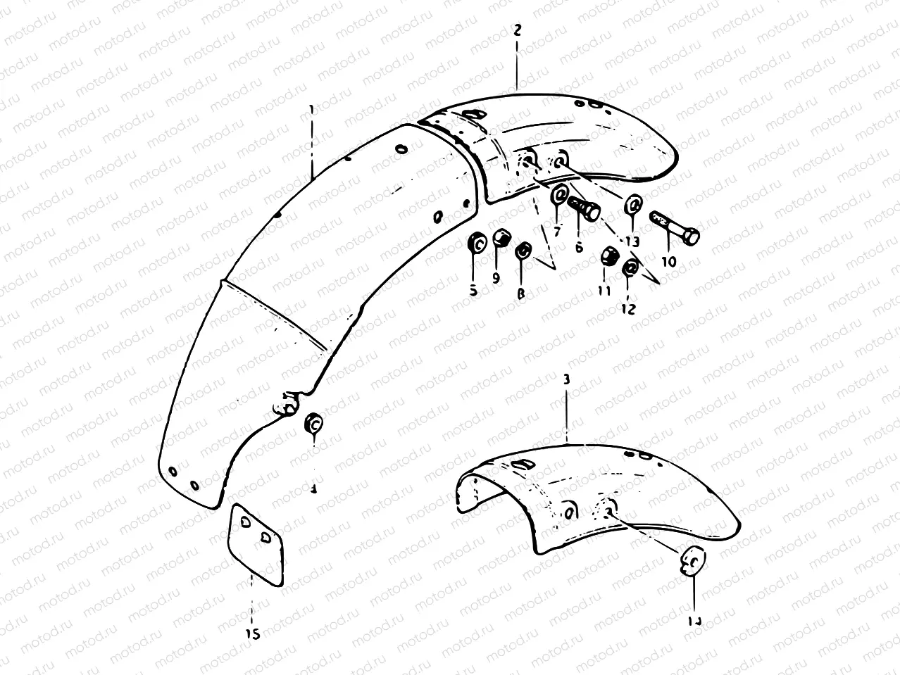 61 - REAR FENDER