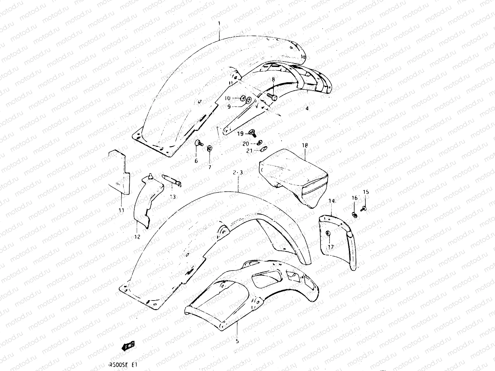 61 - REAR FENDER