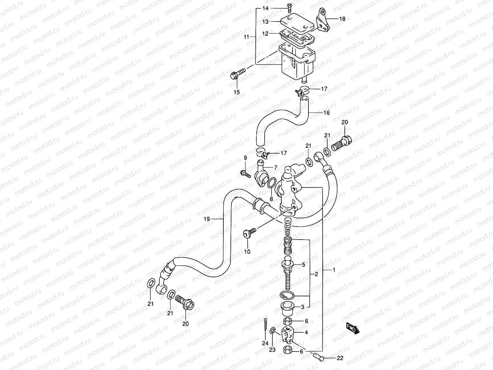 61 - REAR MASTER CYLINDER