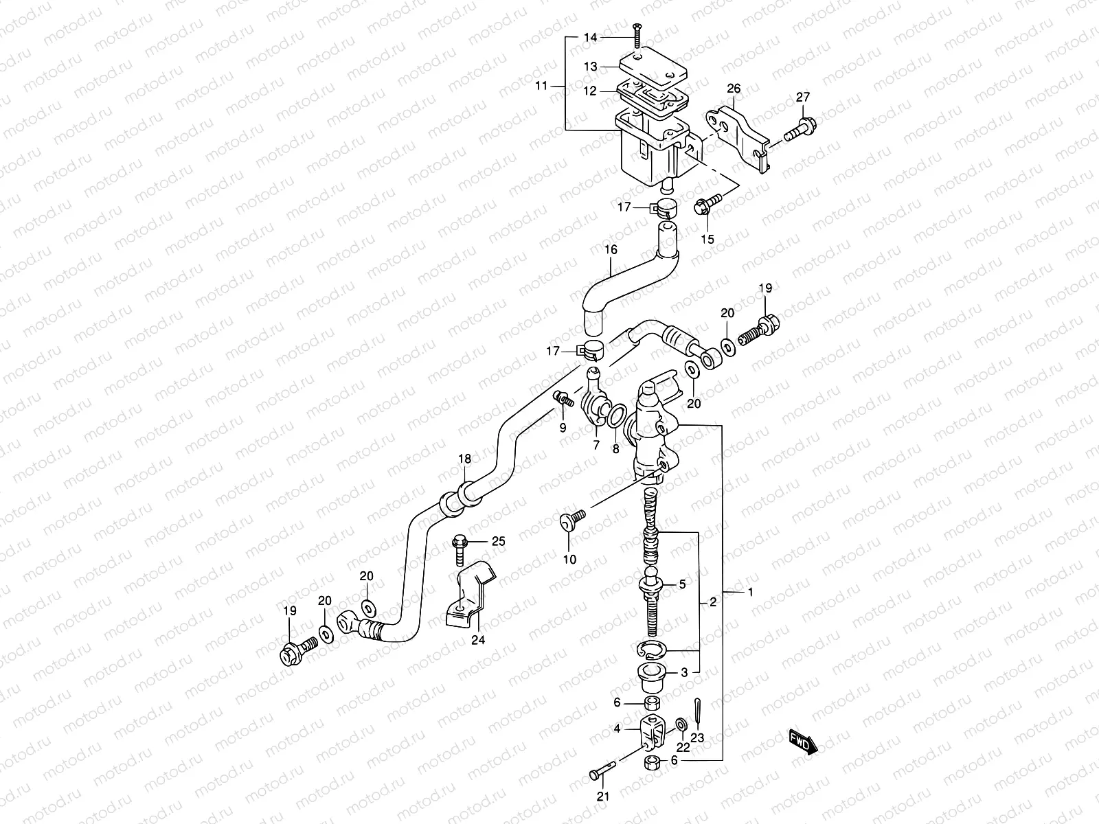 61 - REAR MASTER CYLINDER