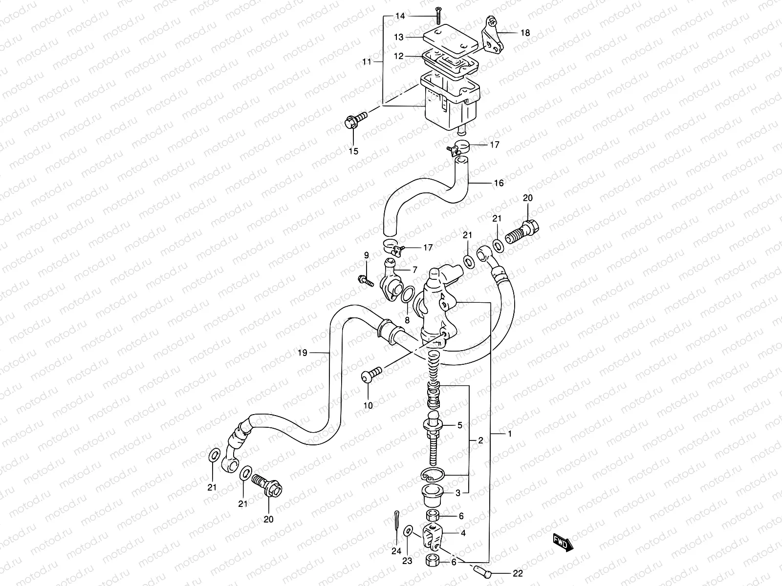 61 - REAR MASTER CYLINDER