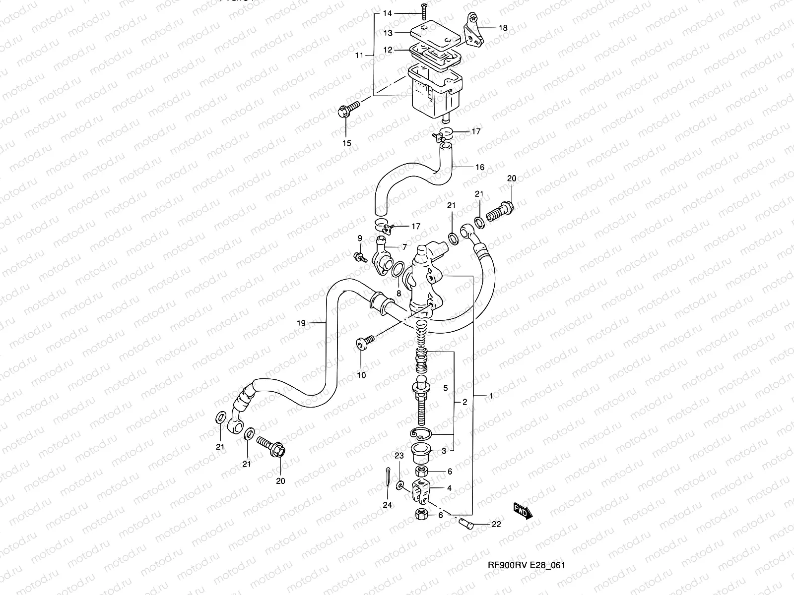 61 - REAR MASTER CYLINDER