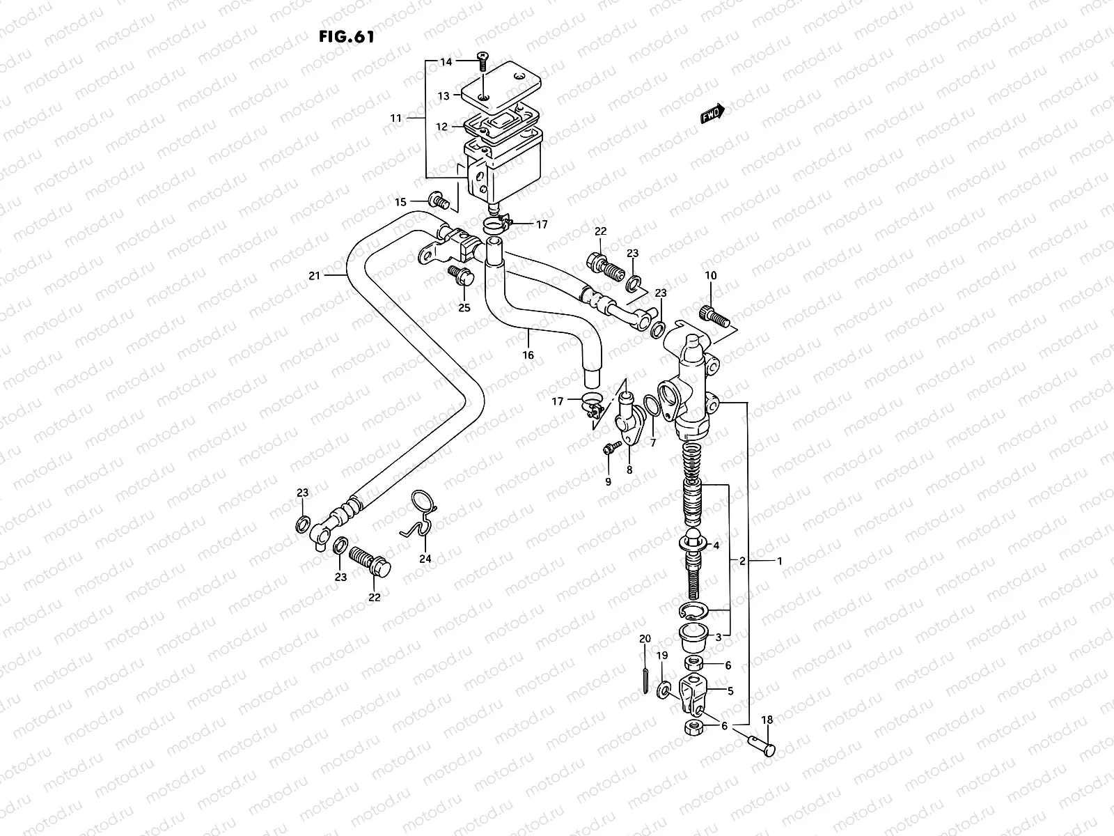 61 - REAR MASTER CYLINDER