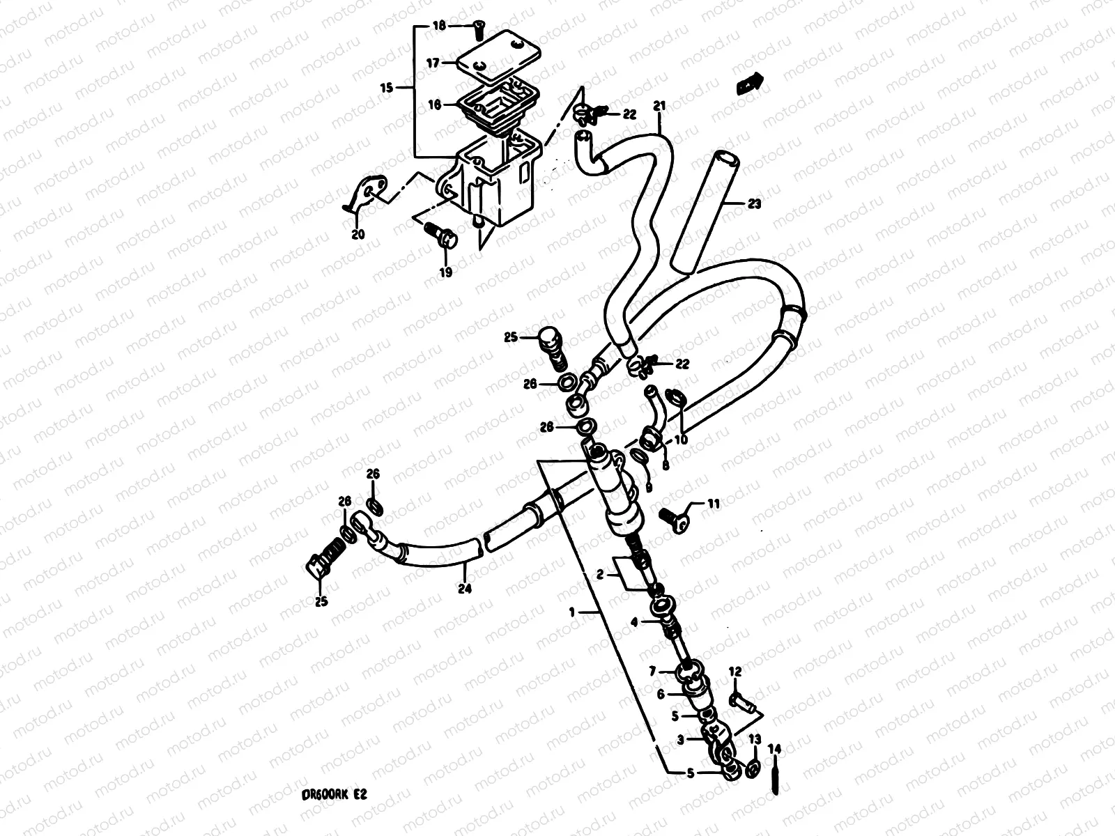 61 - REAR MASTER CYLINDER (MODEL K)