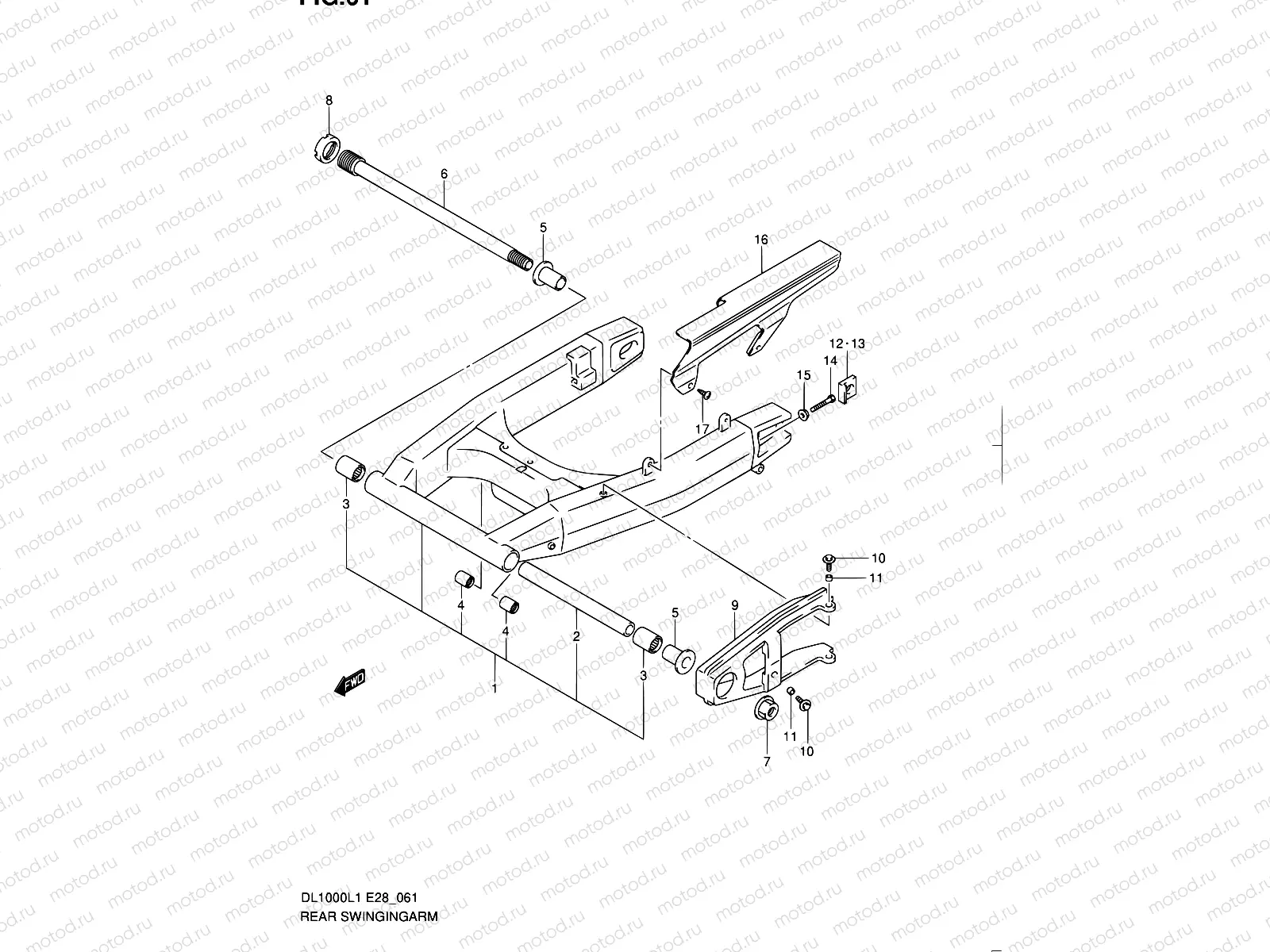 61 - REAR SWINGING ARM