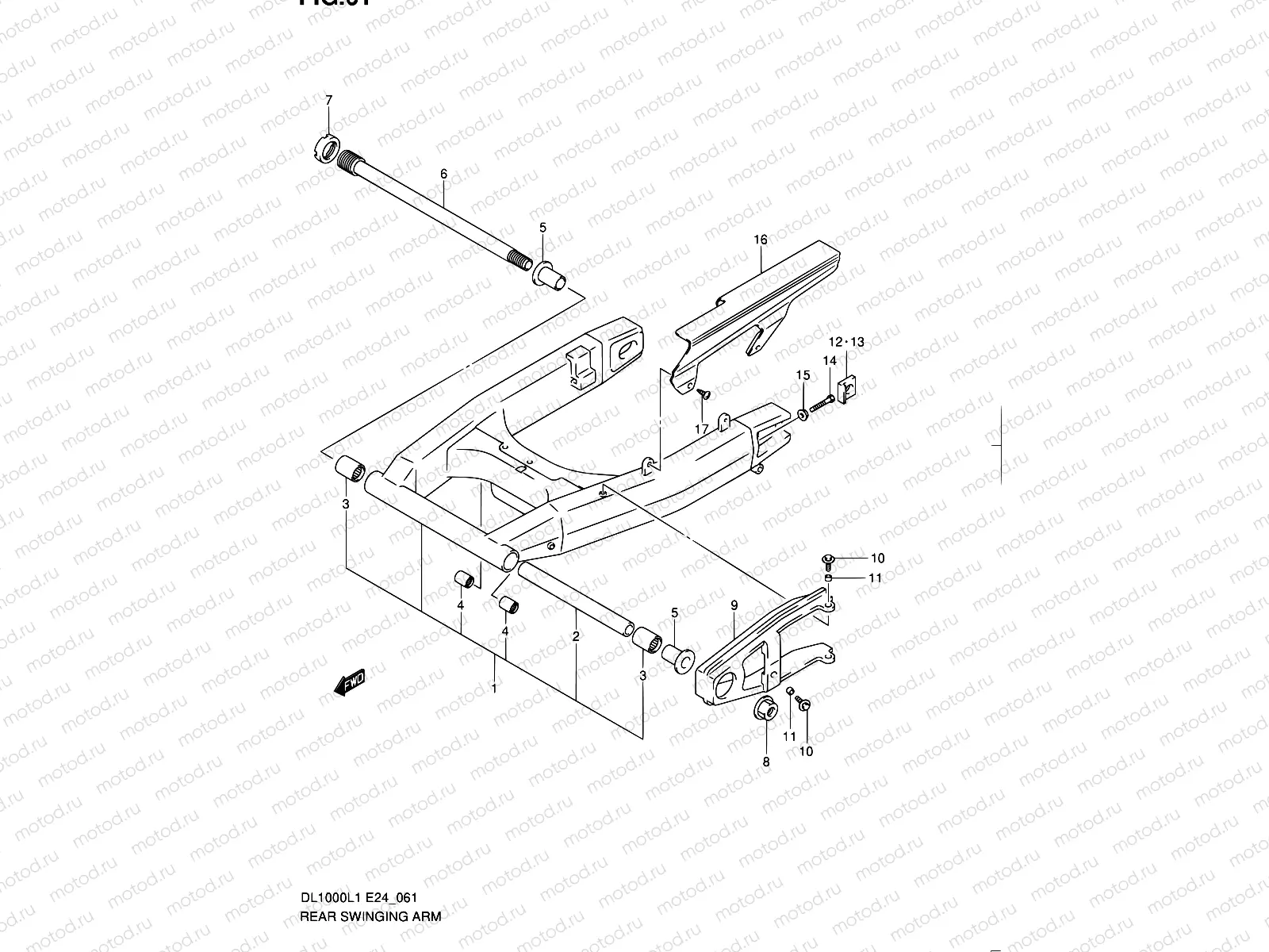 61 - REAR SWINGING ARM