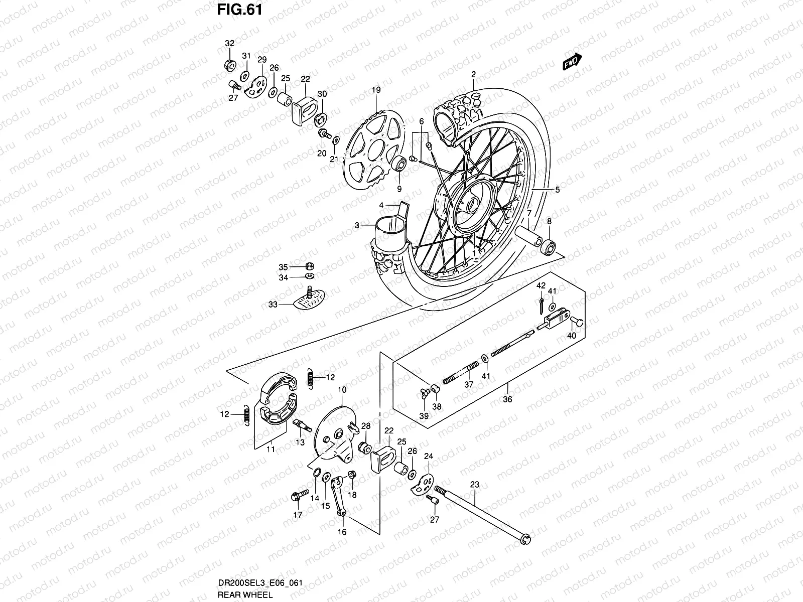 61 - REAR WHEEL