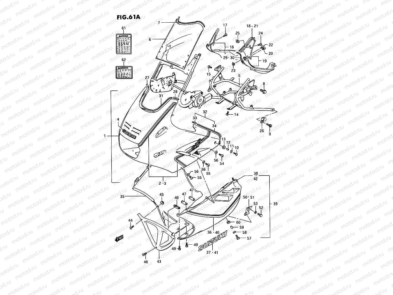 61A - COWLING (MODEL L 24V)