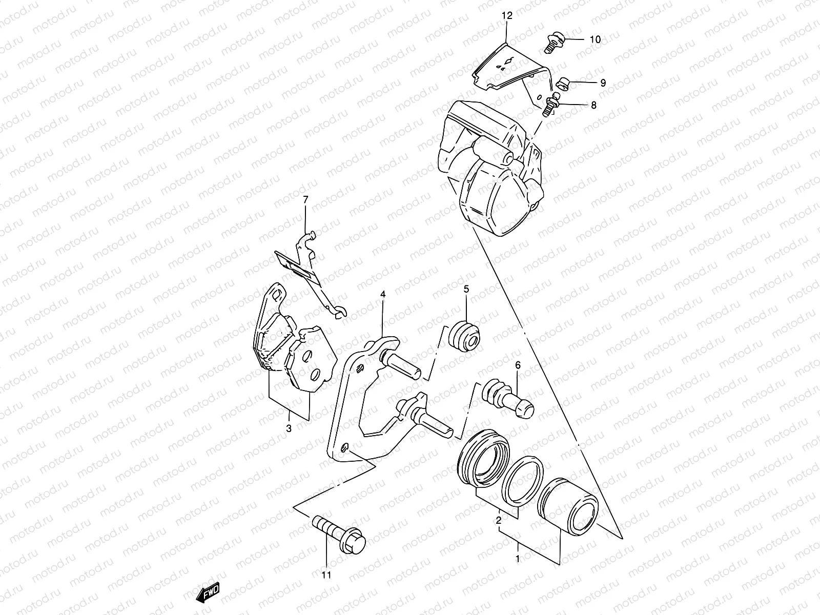 61A - FRONT CALIPER (MODEL R)