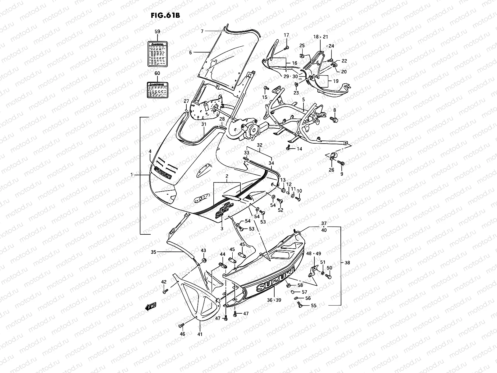 61B - COWLING (MODEL L 3BF)