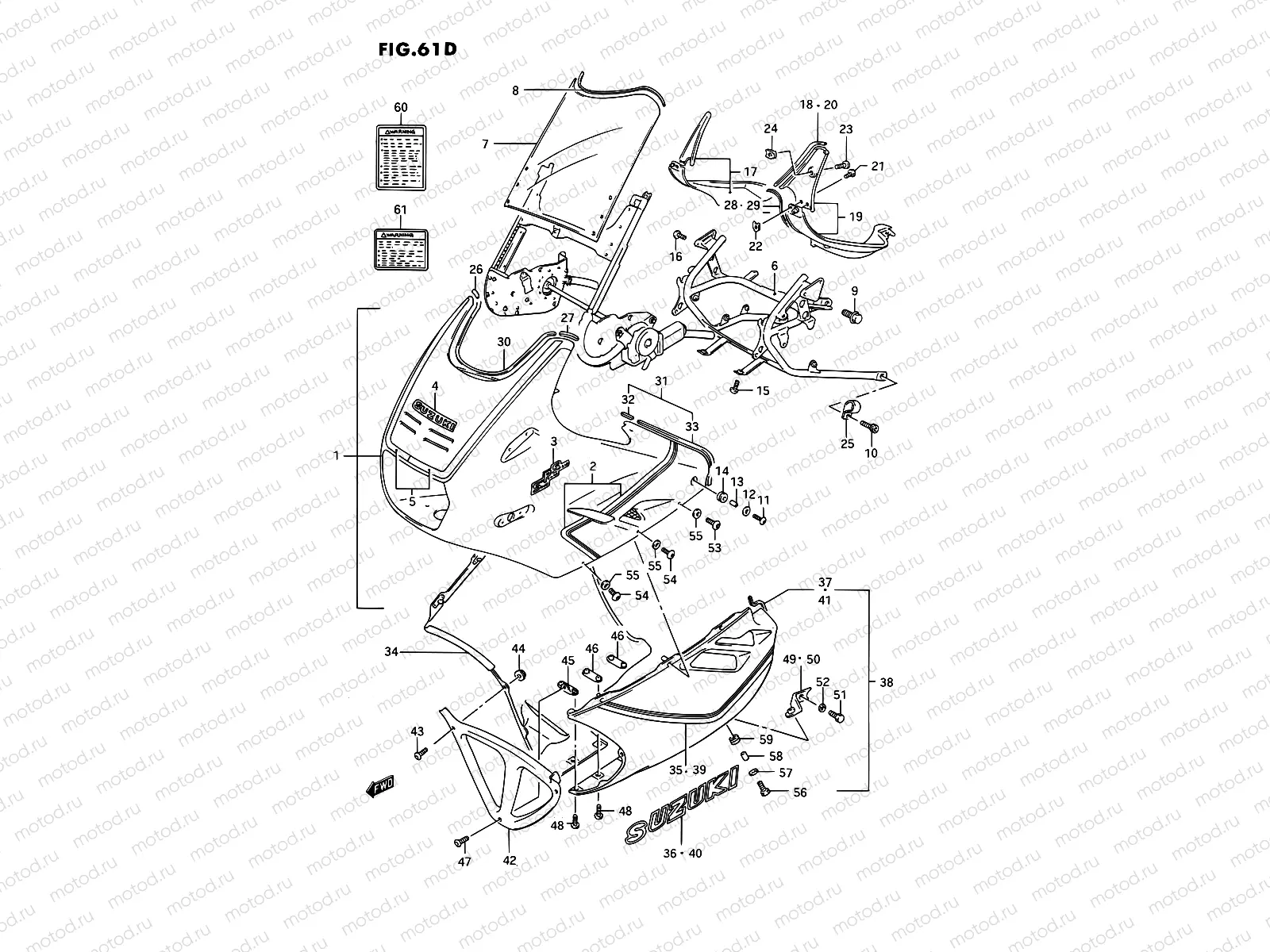 61D - COWLING (MODEL M 19A)