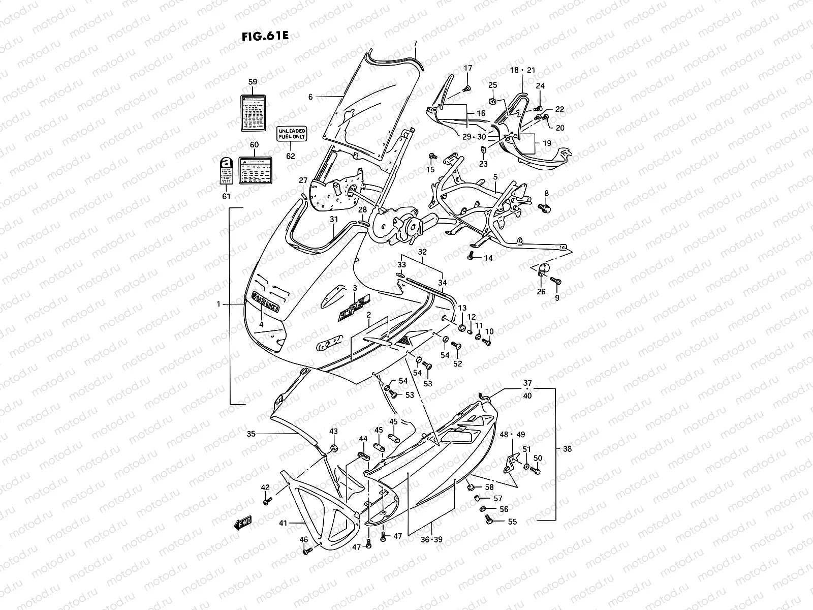 61E - COWLING (MODEL N/P)