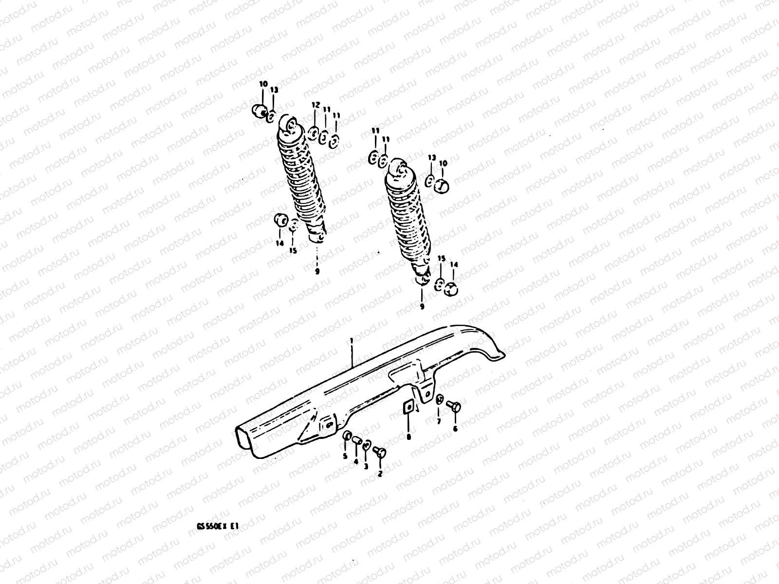 62 - CHAIN CASE - SHOCK ABSORBER