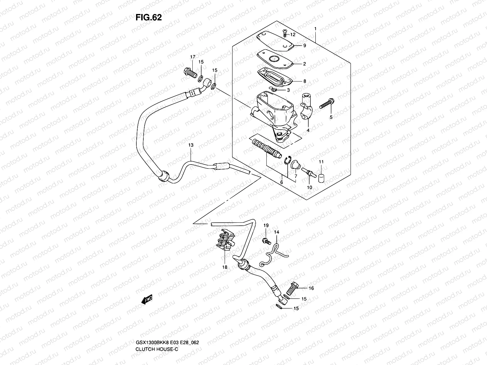 62 - CLUTCH HOSE