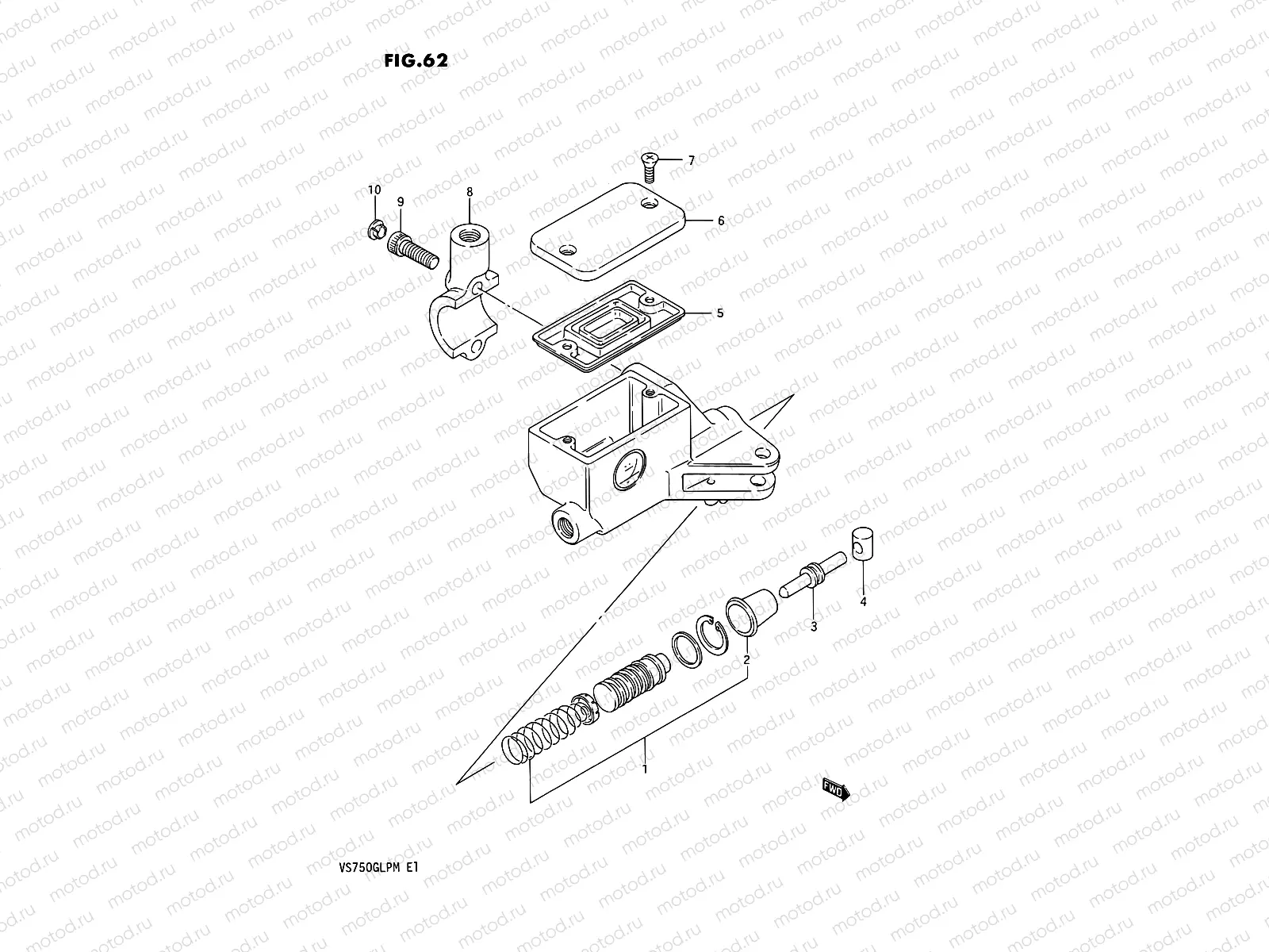 62 - CLUTCH MASTER CYLINDER
