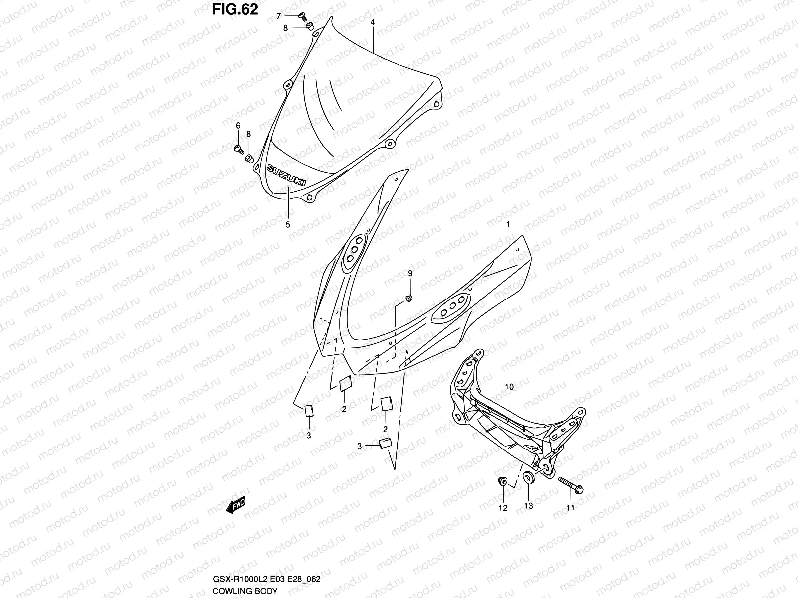 62 - COWLING BODY
