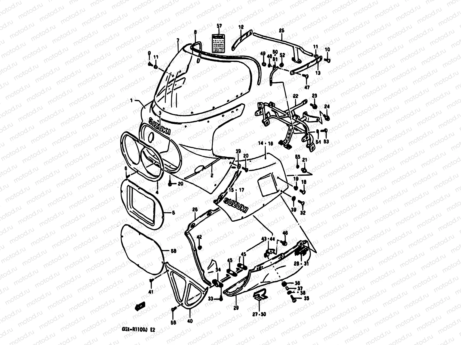 62 - COWLING (MODEL J,9SR)
