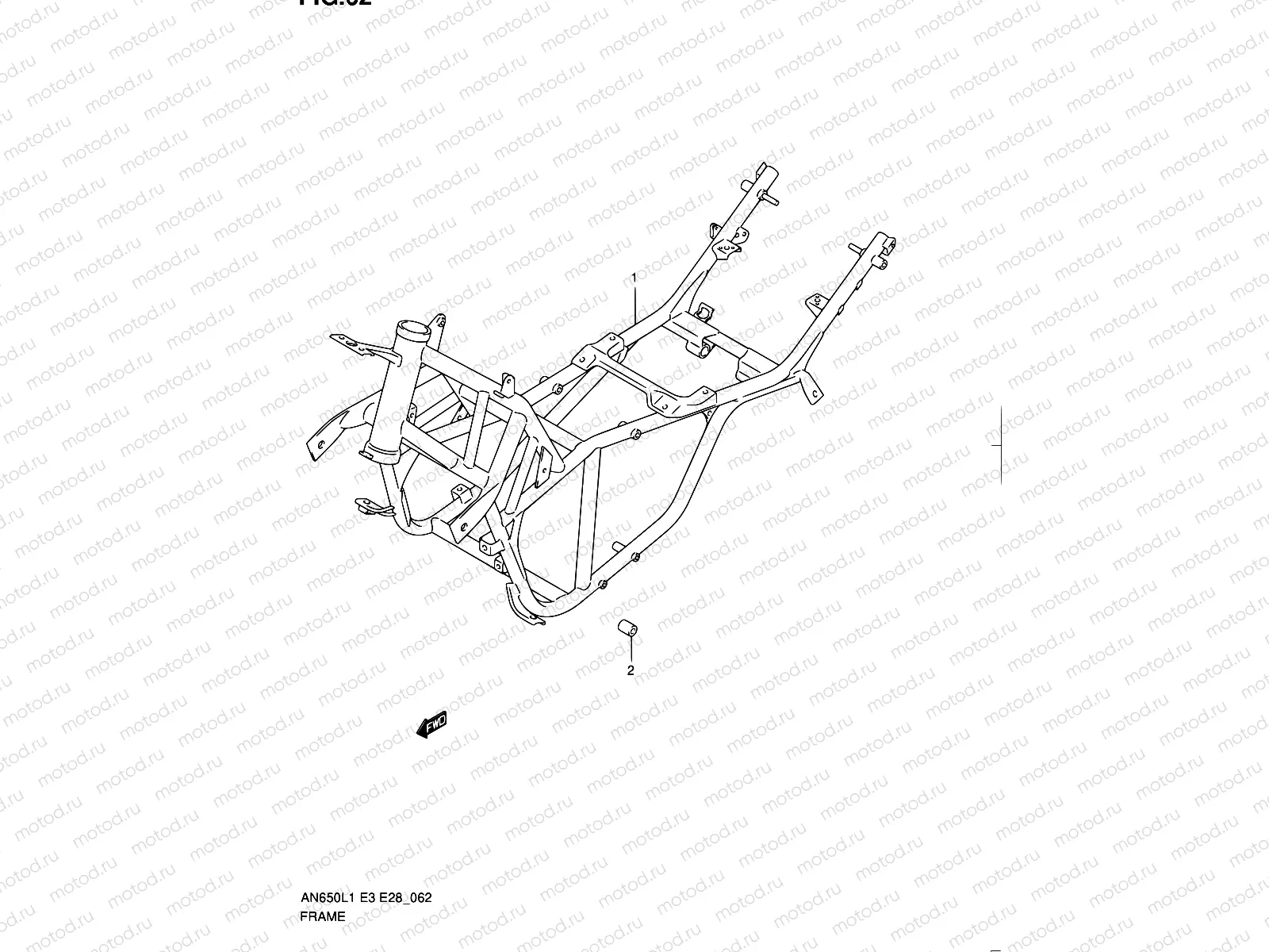 62 - FRAME (AN650AL1 E33)