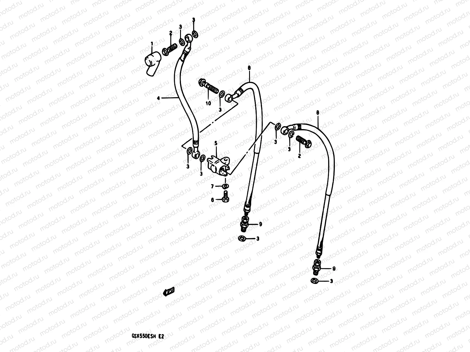 62 - FRONT BRAKE HOSE