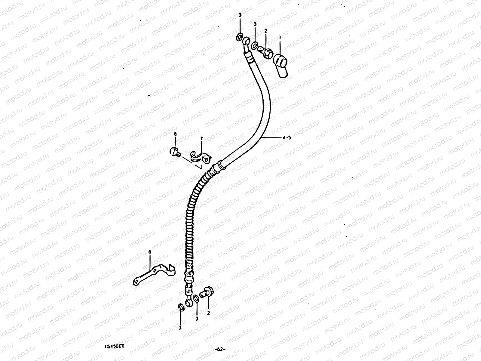 62 - FRONT BRAKE HOSE