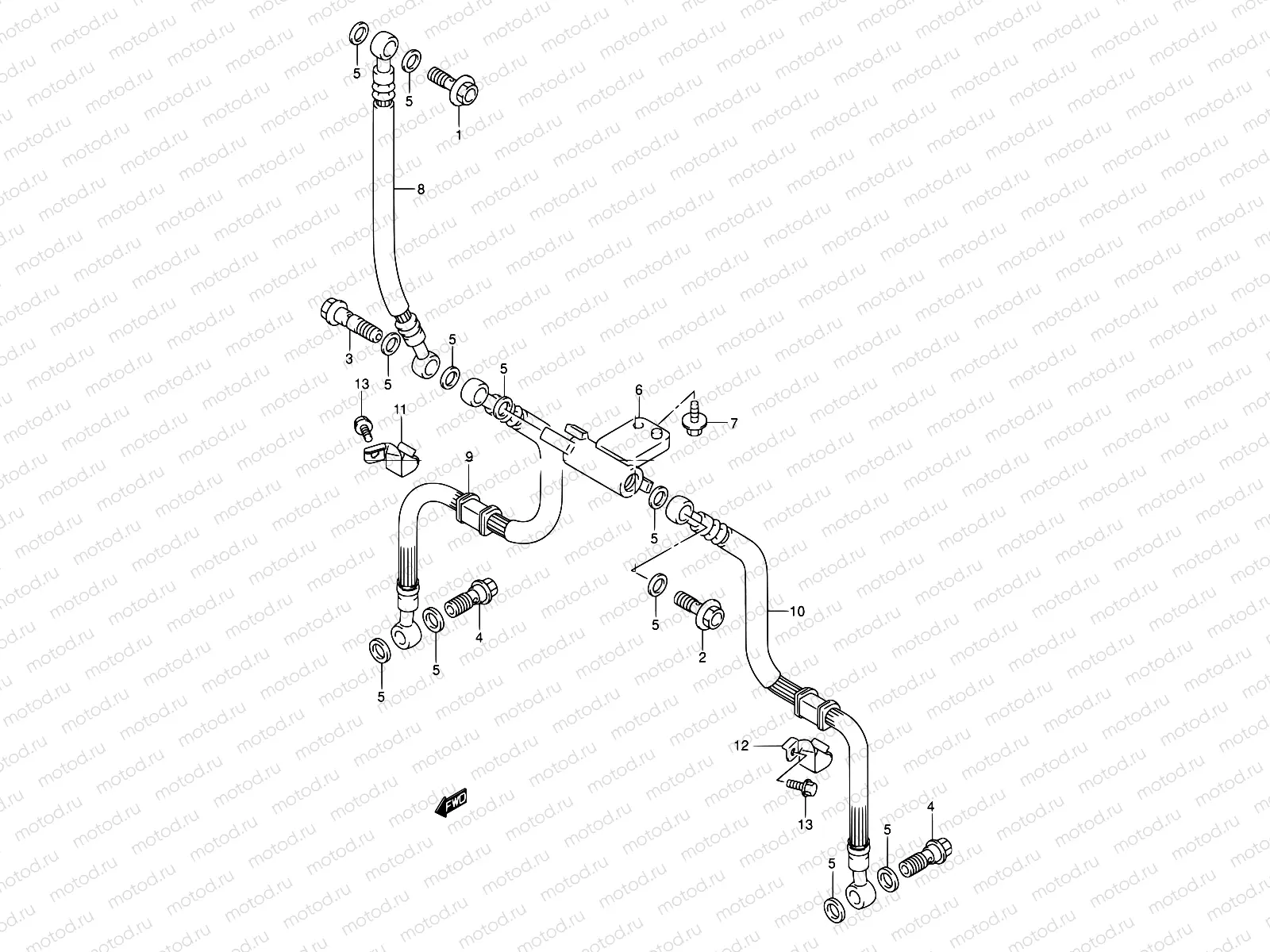 62 - FRONT BRAKE HOSE