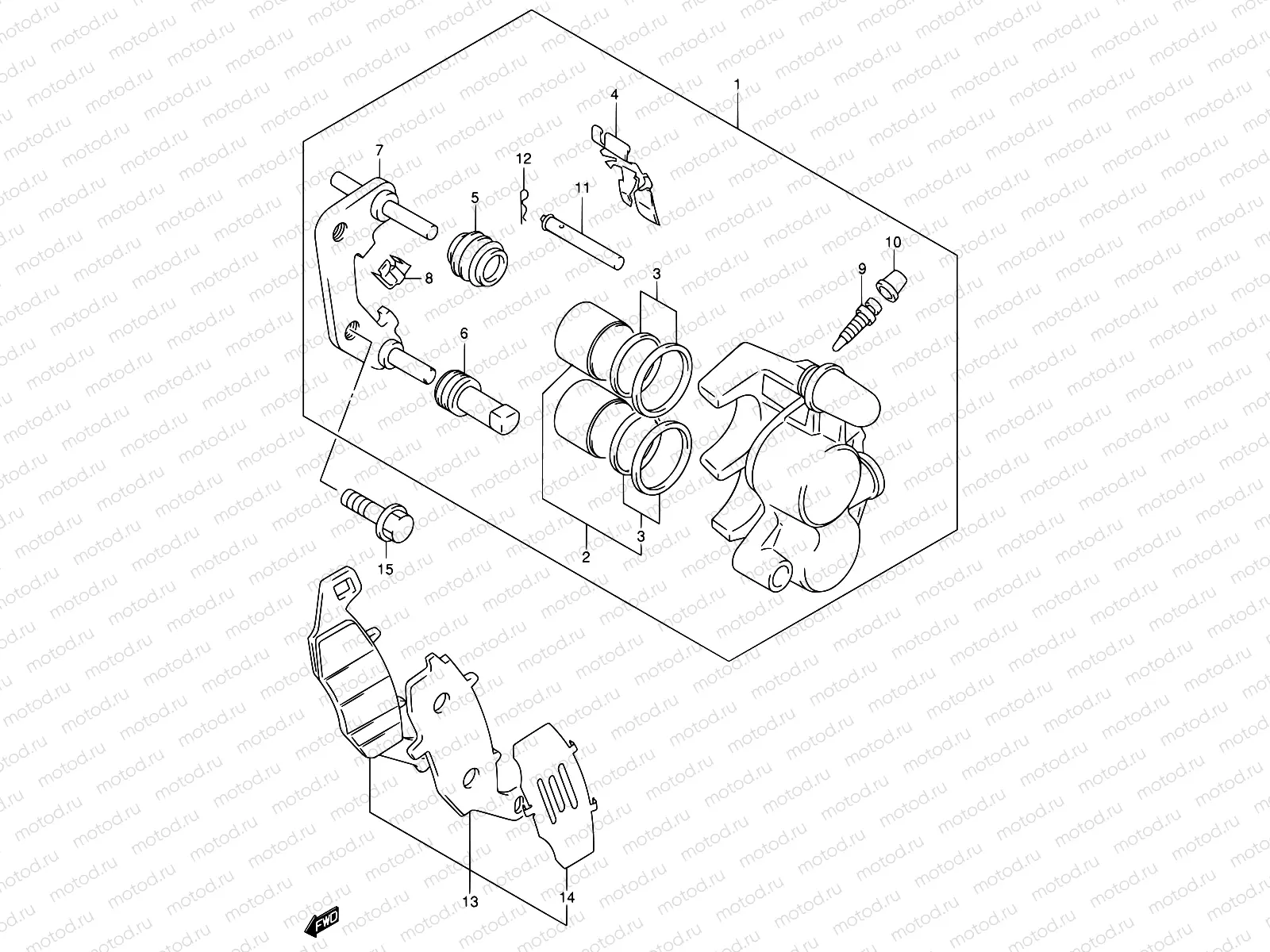 62 - FRONT CALIPER (SEE NOTE)