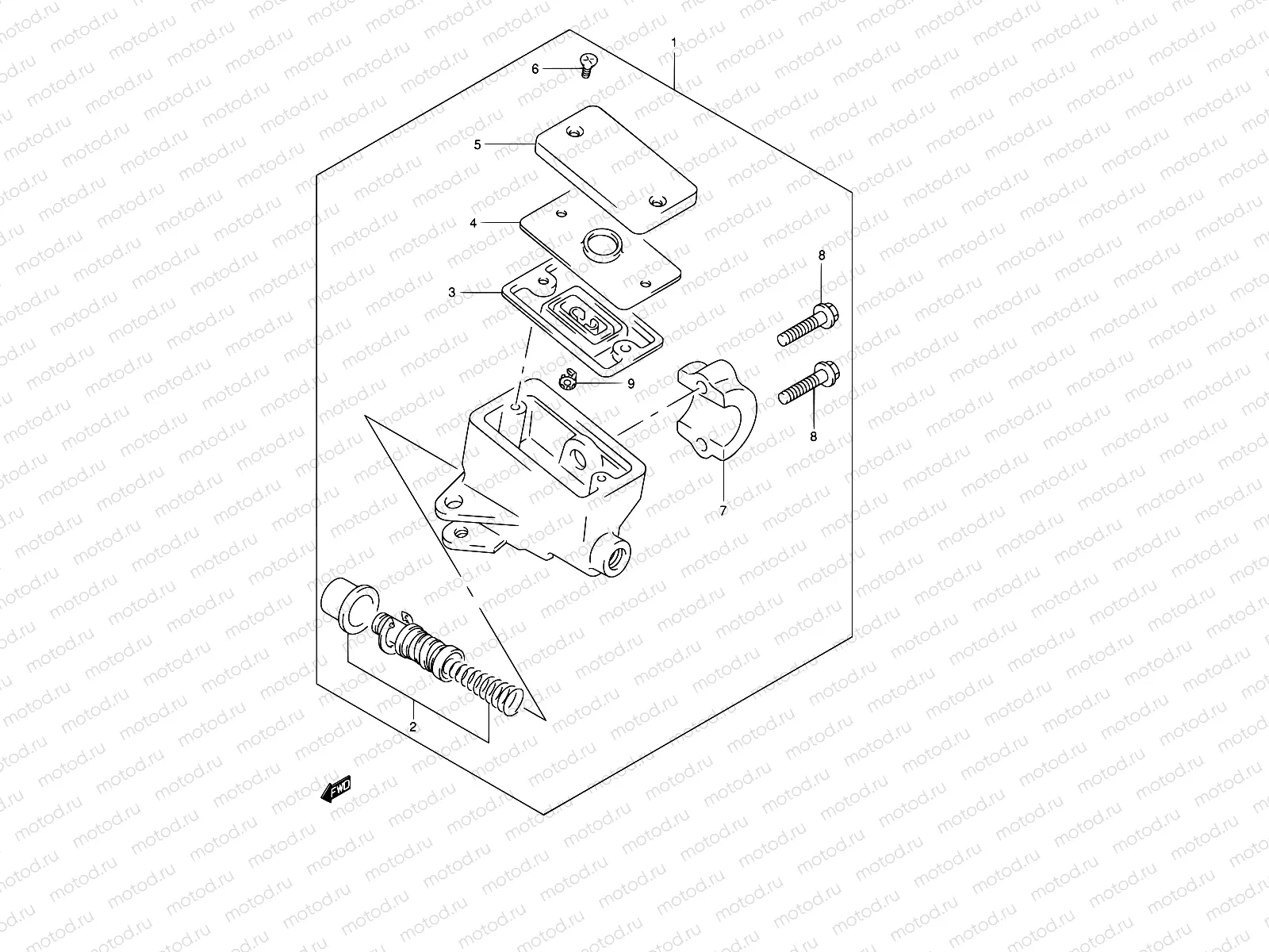 62 - FRONT MASTER CYLINDER (SEE NOTE)