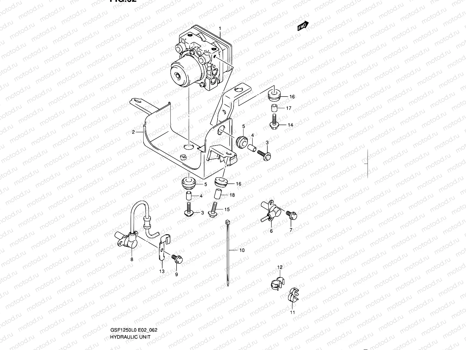 62 - HYDRAULIC UNIT (GSF1250AL0)
