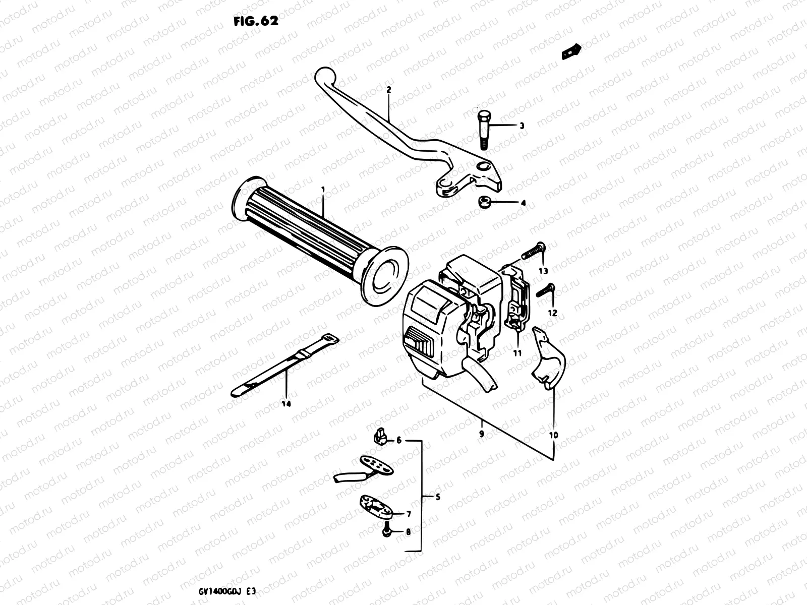 62 - LEFT HANDLE SWITCH