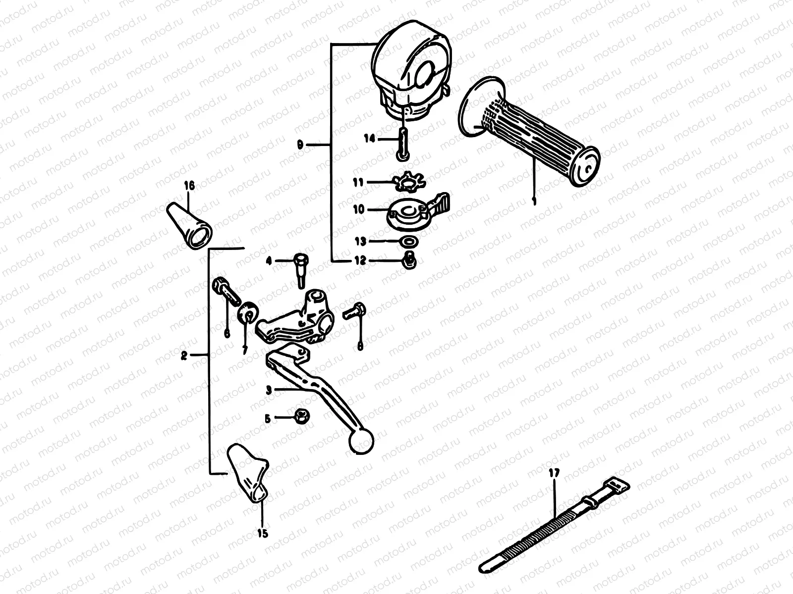 62 - LEFT HANDLE SWITCH (MODEL Z E34)