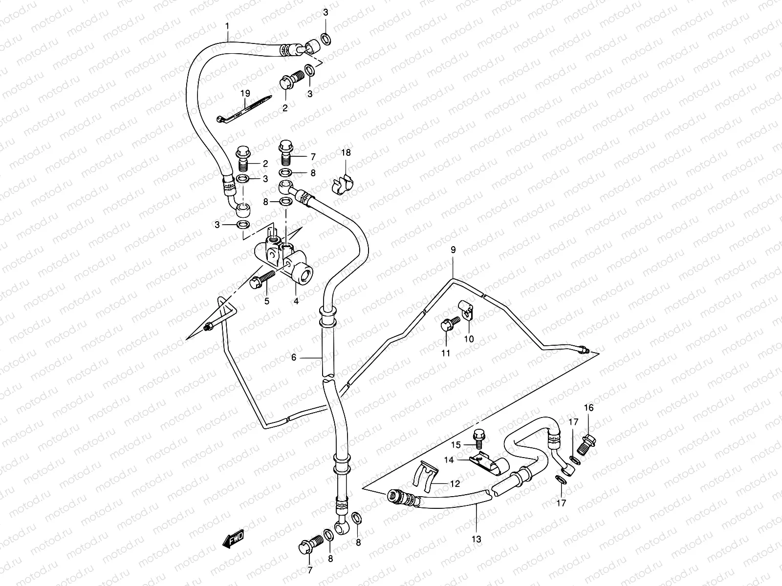62 - REAR BRAKE HOSE
