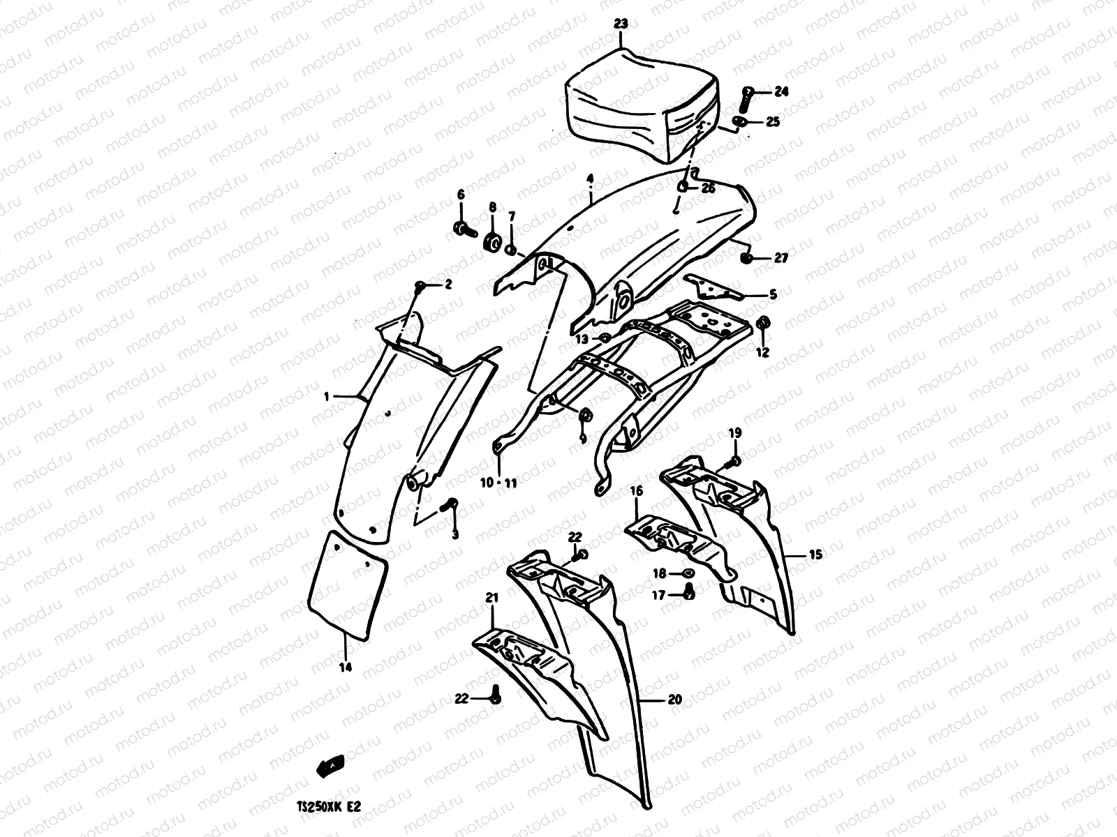 62 - REAR FENDER
