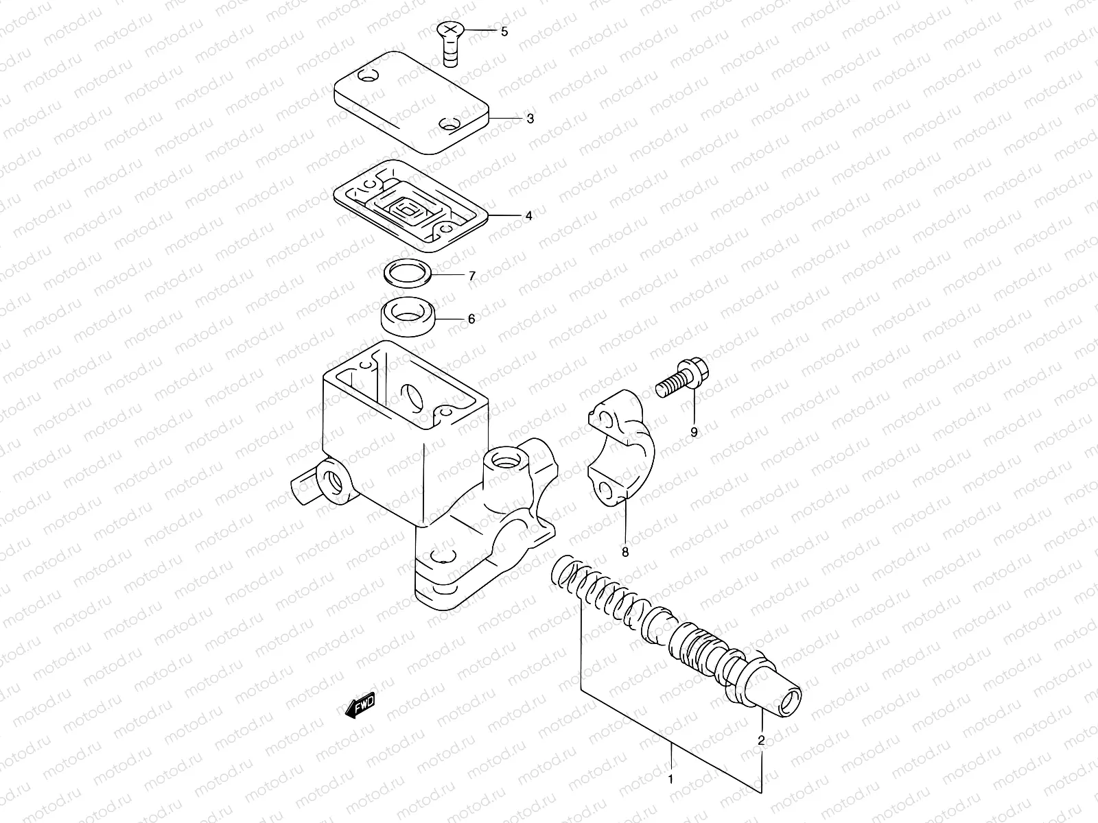 62 - REAR MASTER CYLINDER