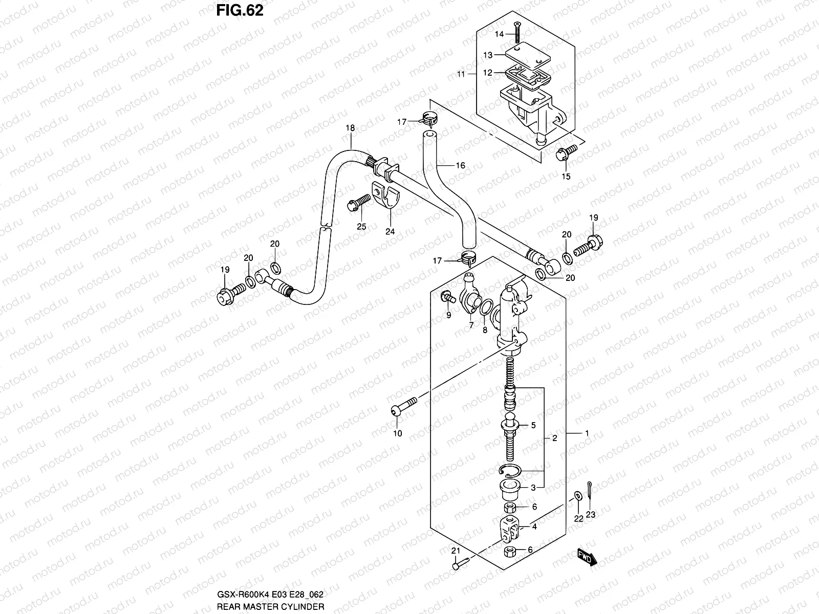 62 - REAR MASTER CYLINDER