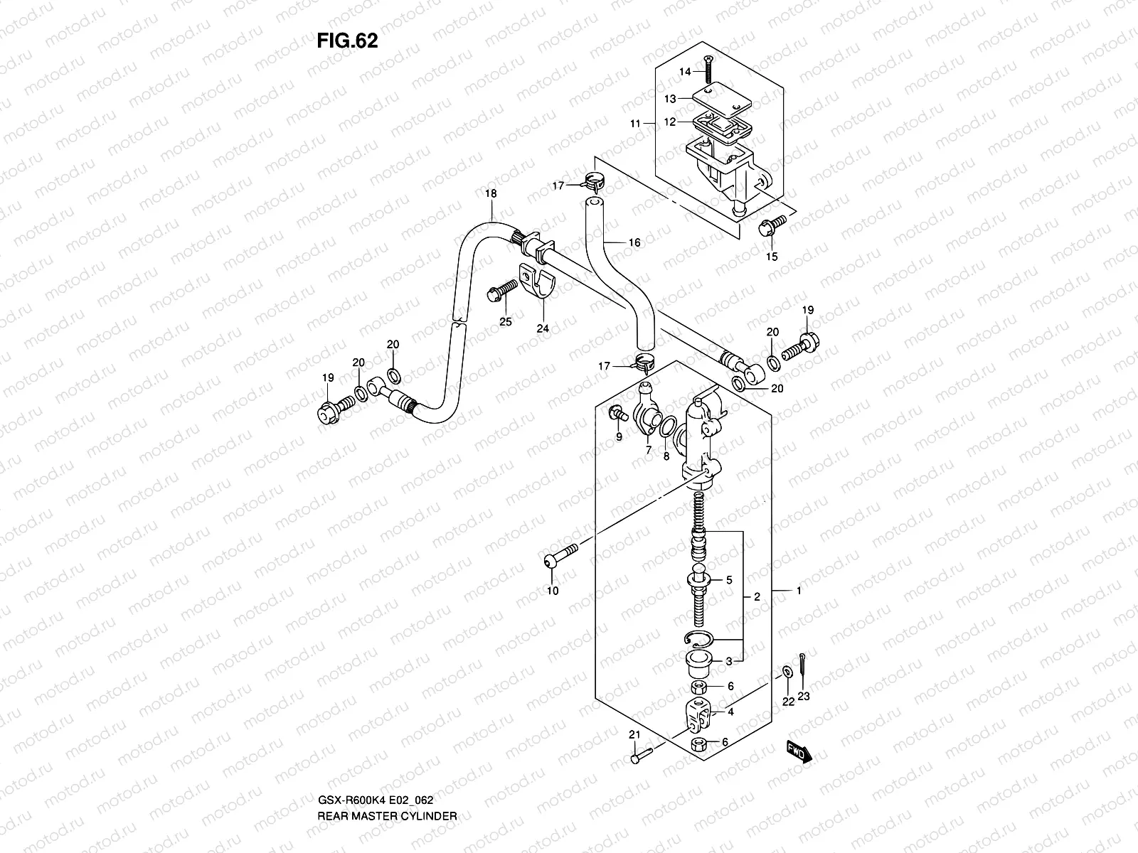 62 - REAR MASTER CYLINDER