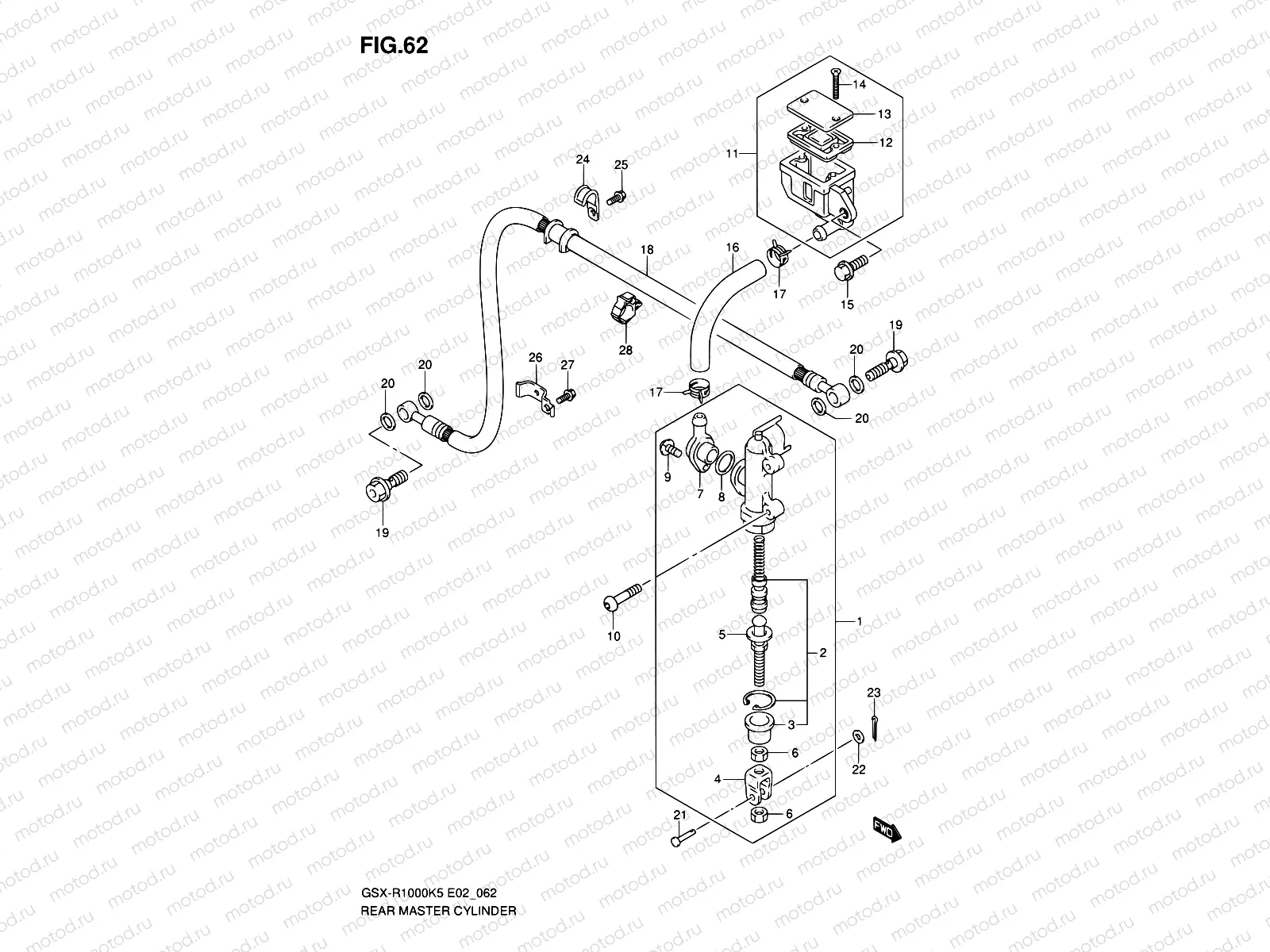 62 - REAR MASTER CYLINDER