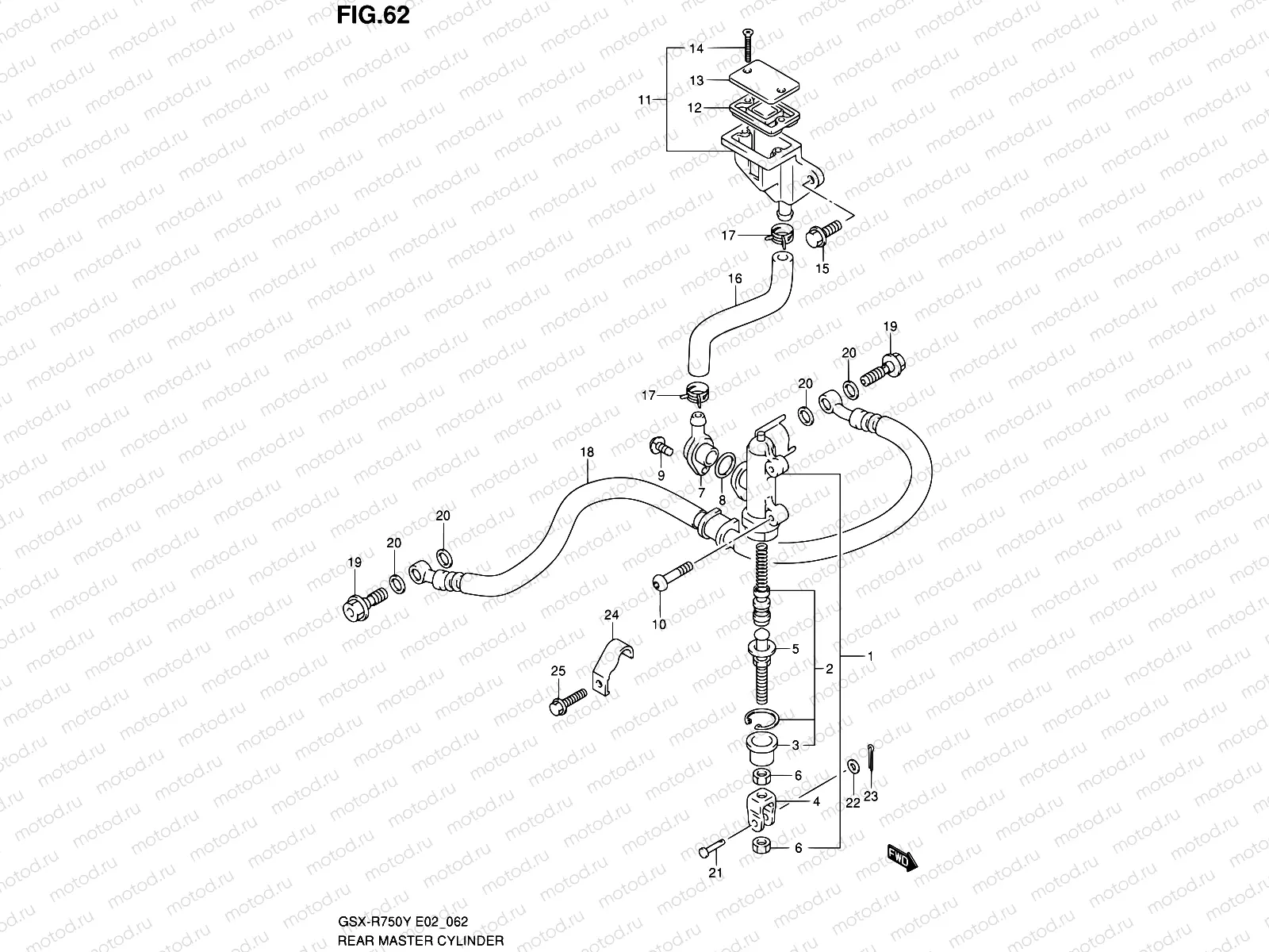 62 - REAR MASTER CYLINDER