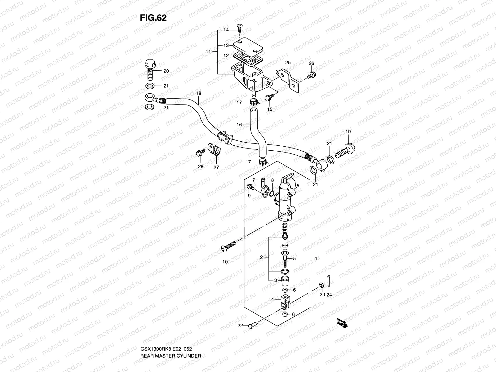 62 - REAR MASTER CYLINDER