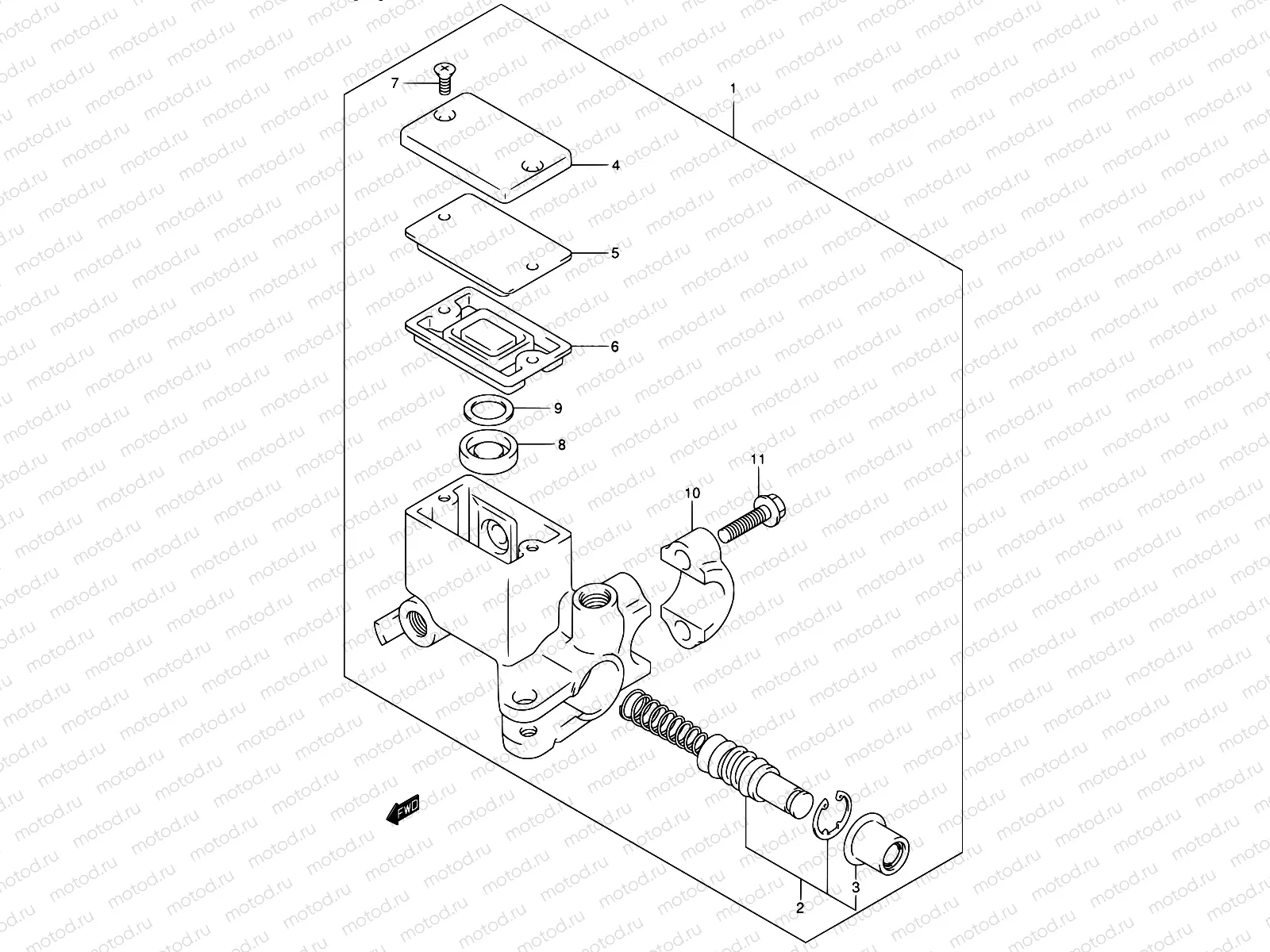 62 - REAR MASTER CYLINDER (E02,E19,E24,E71)