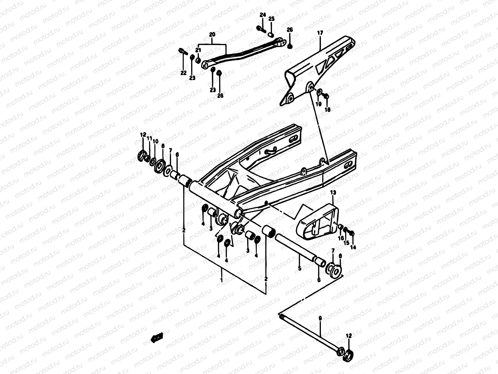 62 - REAR SWINGING ARM