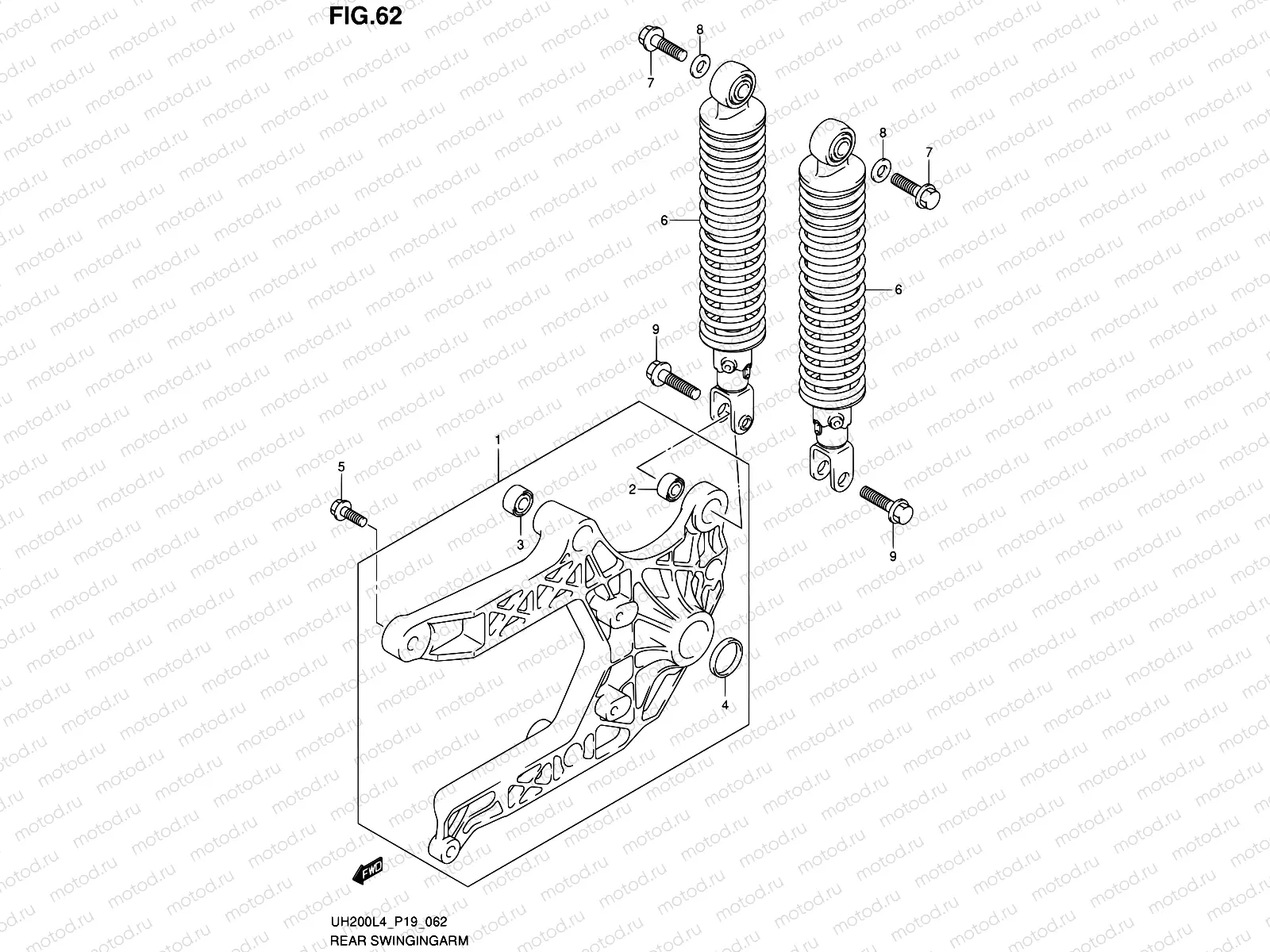 62 - REAR SWINGINGARM
