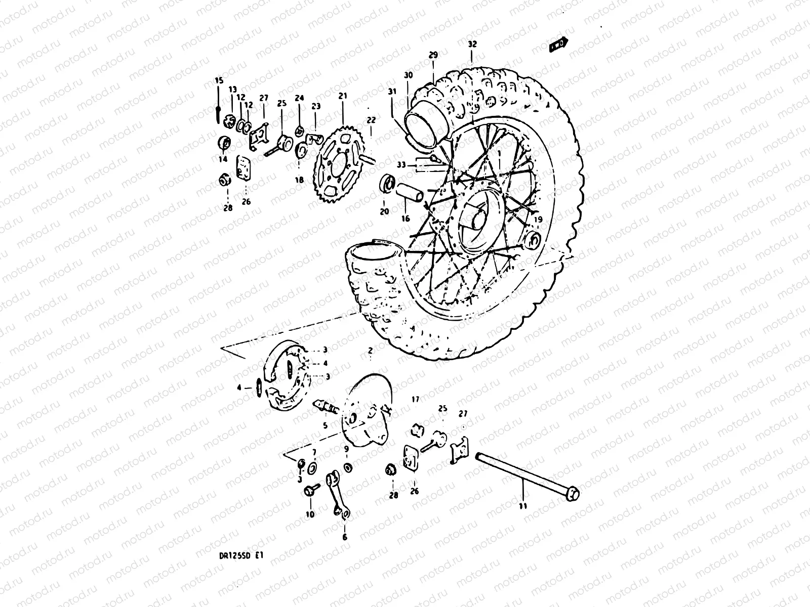 62 - REAR WHEEL