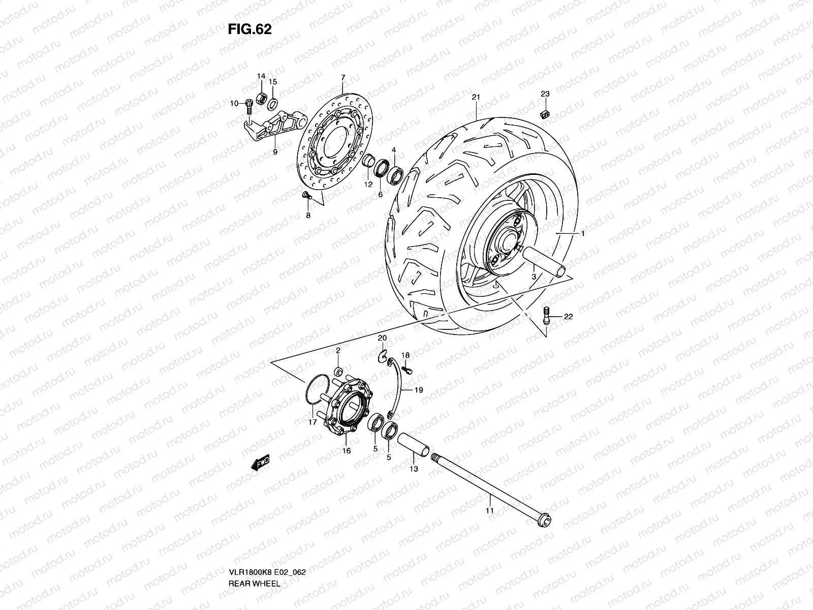 62 - REAR WHEEL