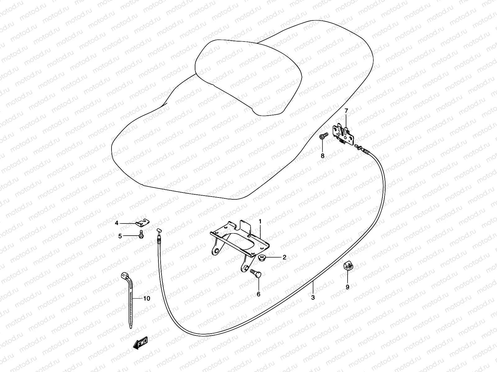 62 - SEAT SUPPORT BRACKET